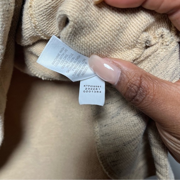 J. Jill Fit Women Sweater XL Tan Scoop Neck‎ Boxy Oversized Casual Lounge Travel - Picture 9 of 10